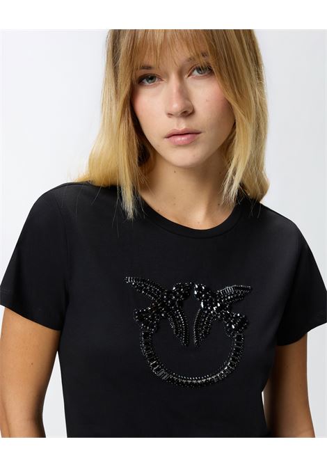 T-shirt Logo Love Birds Decorato - Pinko PINKO |  | 100535-A2RN 1Z99